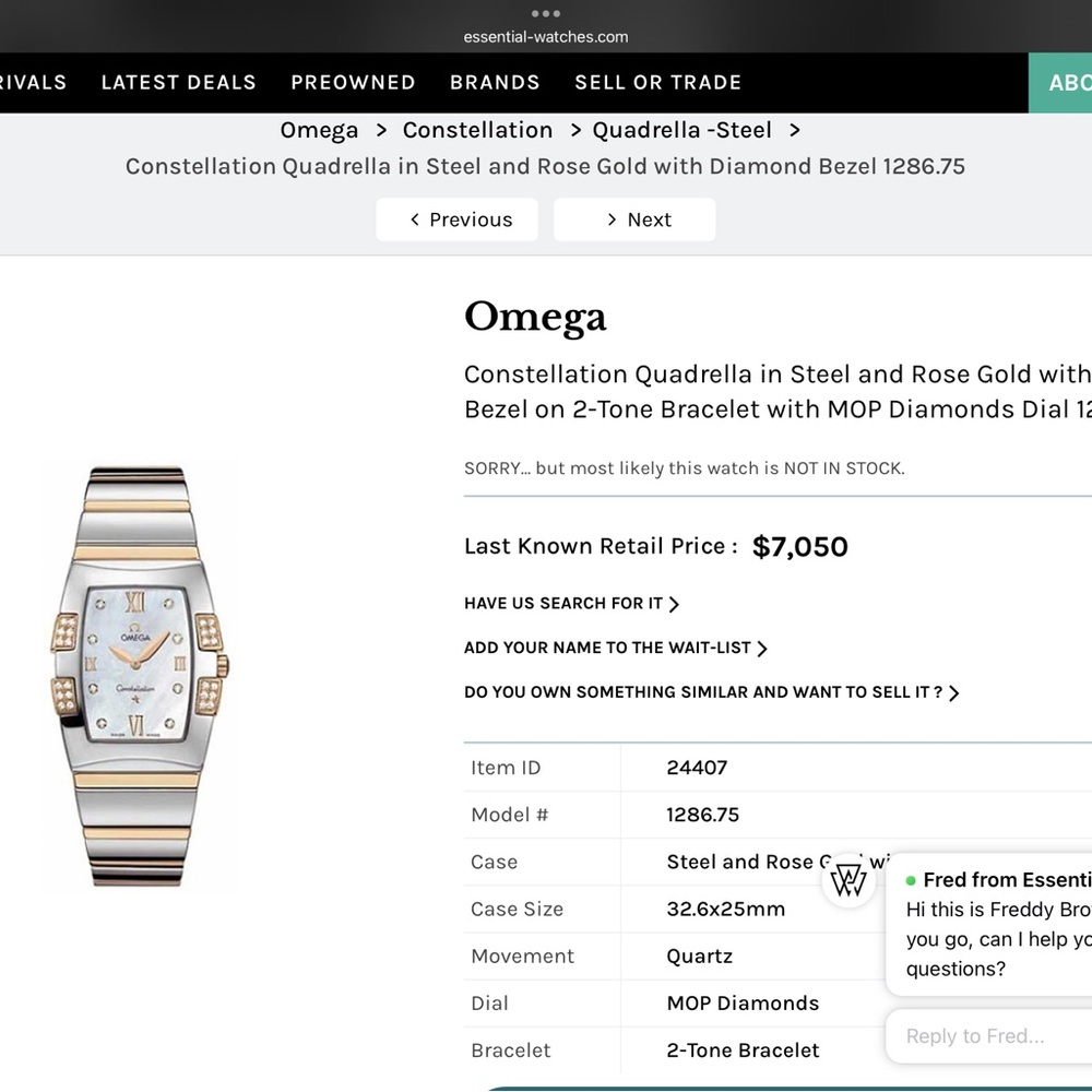 Omega Constellation Two-Tone Smartwatch - Picture 5 of 5